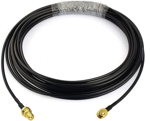 Bingfu RP-SMA Male to RP-SMA Female Bulkhead Mount RG174 WiFi Antenna Extension