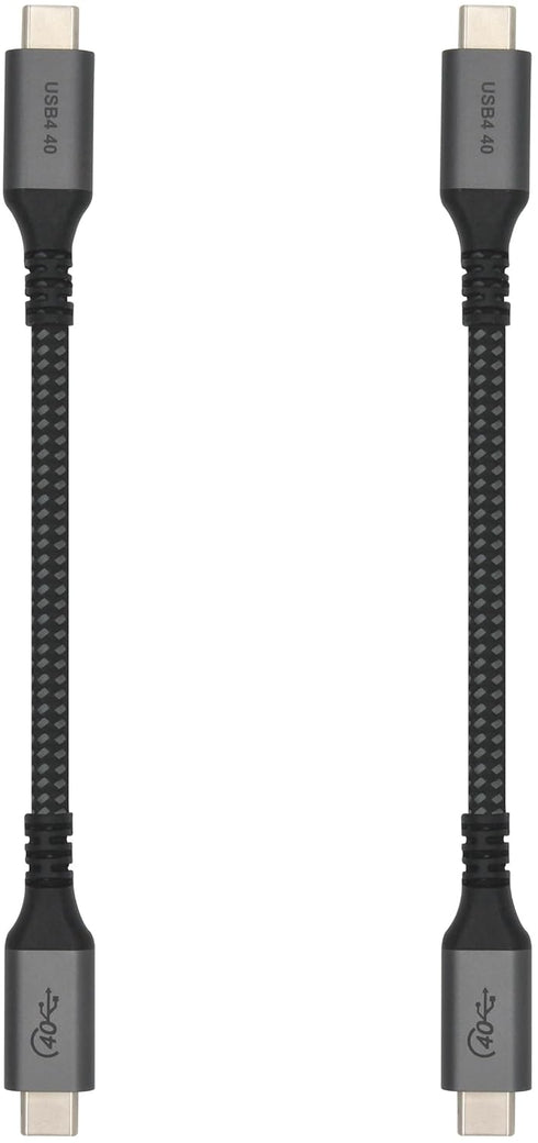 Vebner 6-Inch Extra Short USB4 Cable - 40Gbps Supports 100W (20V, 5A) Charging