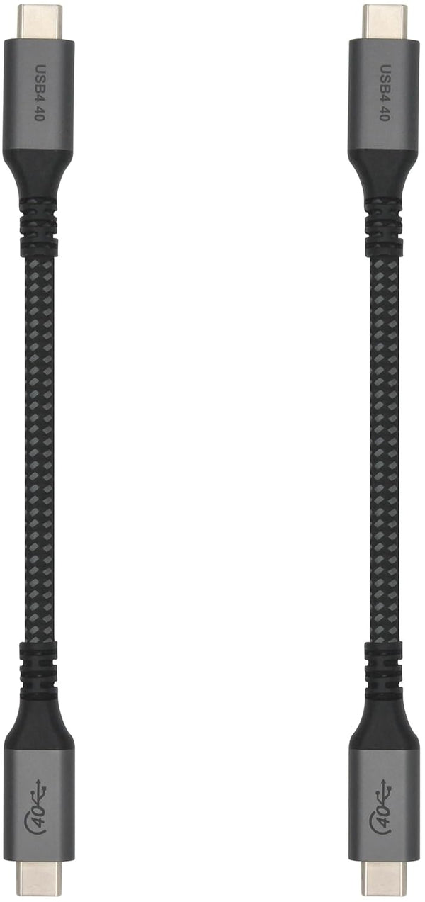 Vebner 6-Inch Extra Short USB4 Cable - 40Gbps Supports 100W (20V, 5A) Charging