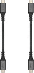 Vebner 6-Inch Extra Short USB4 Cable - 40Gbps Supports 100W (20V, 5A) Charging