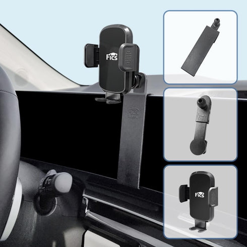 FICS Phone Holder for KIA Carnival 2025 SX, SX Prestige Trim, Customized Phone Holder for 12.3" Cluster