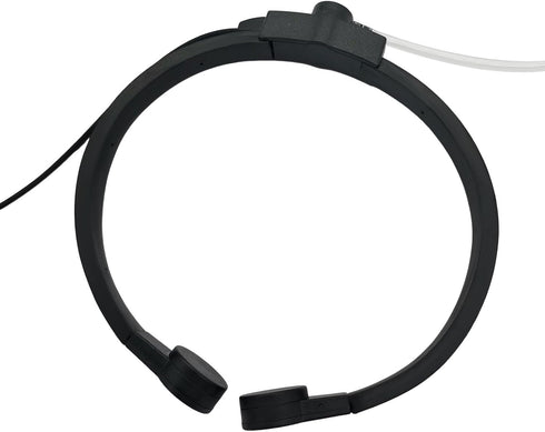 VOX Throat Mic Headset - 2 Pin Tactical Neck Bone Conduction Acoustic Earpiece for Midland GXT LXT GMRS Walkie Talkies