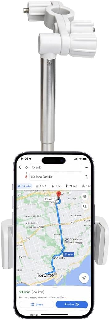 KPFILEH Car Rearview Mirror Phone Holder, Multifunctional Anti-Shake 360 Rotating Auto Smartphone Bracket,