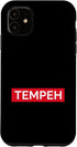 Statement Quote Culture Tempeh (Funny Asien Food Statement) Case for iPhone 11