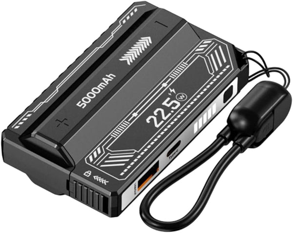 TKOWTB DIY 21700 Power Bank Case Detachable Cable PD 20W Fast Charging No