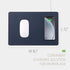 POUT H3 Portable Qi Wireless Charging Mouse Pad Mat for Laptops, Charges with iPhone, Airpod, Samsung Galaxy (Dust Gray)
