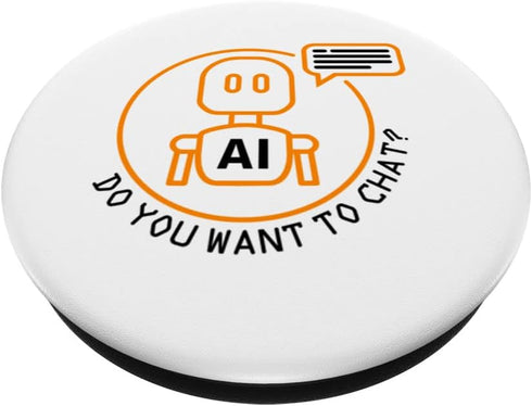 Computer AI Artificial Intelligence Robot Learning Internet PopSockets Swappable PopGrip