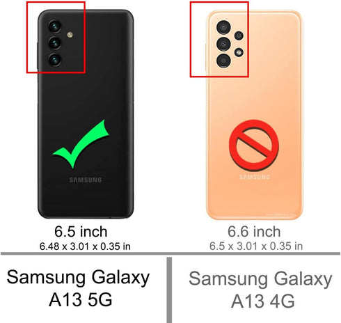 Osophter Clear Case for Galaxy A13 5G, Transparent TPU Shock-Absorption Cover for Samsung A13 5G (Pink Teal)