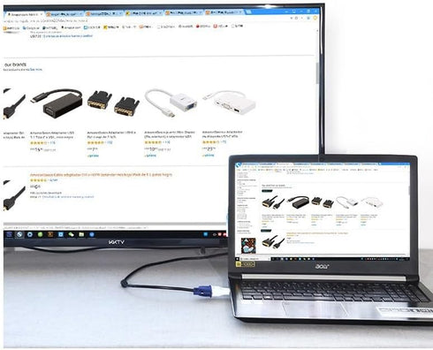 HDMI to VGA Adapter Converter, 1080P Male to Female Cord for Computer, Laptop, Monitor, Projector, Xbox (Black)