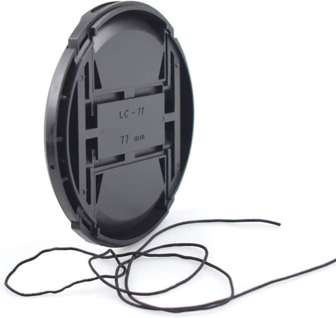 77mm Lens Cap Compatible for Nikon 18-35mm f/3.5-4.5DIF-ED, Canon EF300mm f/4LUSM, and more (77mm Lens Cap)