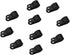 heyous 100pcs R-Type Cable Clamp - 1/2 inch (13.2mm) Nylon Wire Hose Fastener with Mounting Screw, Black