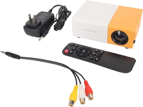 Mini Projector, 1080P Supported Video Projector, Portable Outdoor Projector, Home Theater Movie Projector for Laptop,