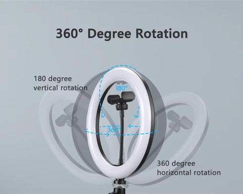 ThtRht 10'' 1/4 Ring Light Replacement Parts USB Switch Phone Holder Screw Joint Without Tripod Stand for Photography