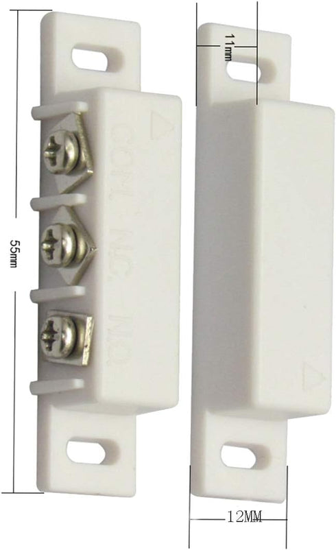 5 Sets NC NO Magnetic Contact Switch Door Sensor Wired Metal Roller Shutter Door Home Alarm System/Magnetic Door