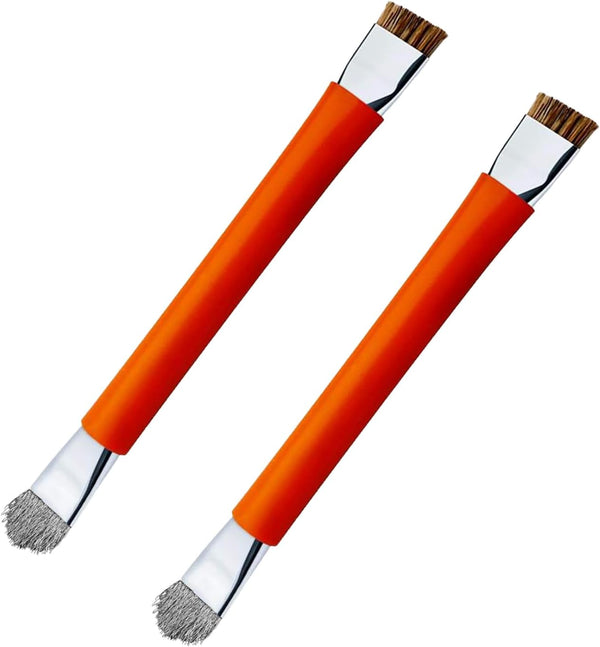 GTHUNDER 2pcs Phone Motherboard IC Cleaning Brush, Double Head Anti-Static ESD Safe Hard Brush for Cleaning Computer,