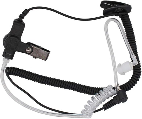 2.5mm Earpiece Headset - Coiled Tube for Harris Police Radio XG25 XG75 P7300 for Motorola Kenwood