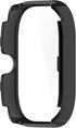 Smartwatch Protective Case Cover - Full Coverage PC with Tempered Glass Screen Protector for Redmi Watch 4 (Black)
