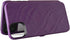 Wallet Case for iPhone 11 with Kickstand and Built-in Mirror, Shockproof Card Holder, Purple