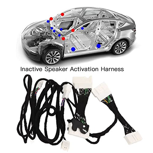 Speaker Activation Wire Harness for Model 3 2022, Left Hand Drive, Audio Modification Cable Kit