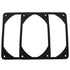 2pcs 120mm Black Antivibration Rubber Fan Gasket 120 x 120 mm 12cm Shock Absorption Pad for Computer PC Case, Black