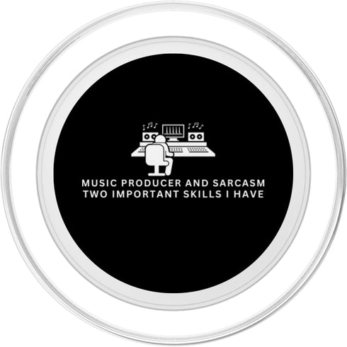Music Producer Gifts For Men Music Producer and Sarcasm DJ Funny Audio Engineer PopSockets PopGrip for MagSafe