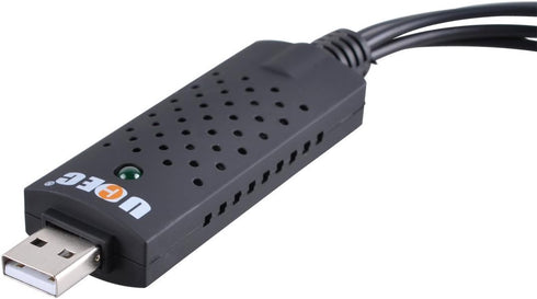 UCEC RCA to USB Converter - USB 2.0 Audio Video Capture Card for PC, Analog to Digital Video Converter