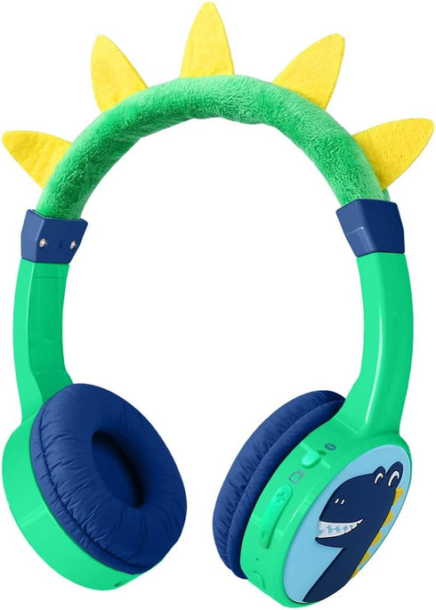 Kids Bluetooth Headphones with 85dB Safe Volume, SD Card Slot Music Sharing Function for Boys Girls School Headset