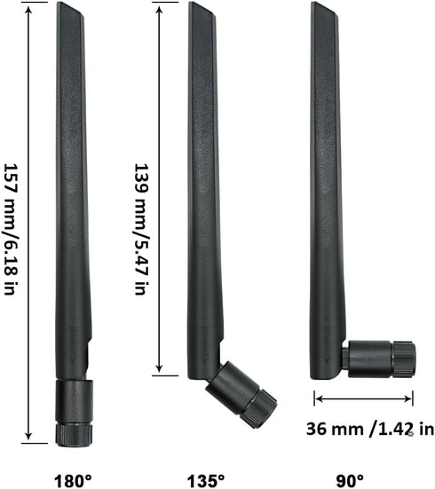 PROBOX AW140 8dBi Dual Band WiFi Bluetooth Omni Directional Antenna 2.4GHz/5GHz for WiFi Router, PCI-E Card, USB Adapter