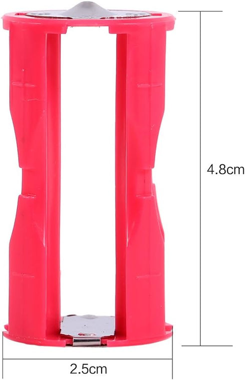 KIKYO Battery Converter - 4pcs 4AAA to C Size Parallel Battery Converter Adapter Holder for Household Use