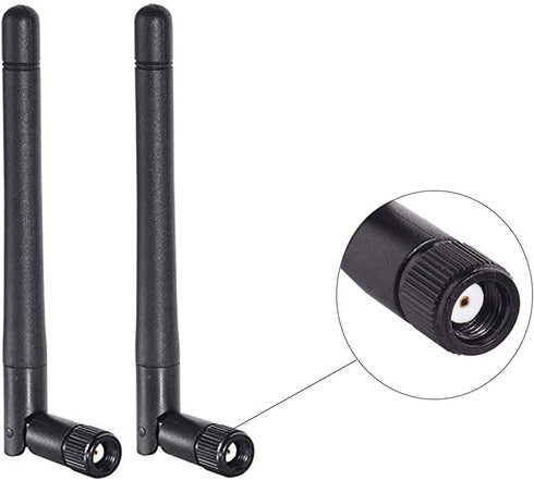 CORONIR 2.4GHz 5GHz 5.8GHz 3dBi 2Pack Dual Band WiFi MIMO RP-SMA Male Antenna for WiFi Router Signal Booster Repeater