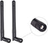 CORONIR 2.4GHz 5GHz 5.8GHz 3dBi 2Pack Dual Band WiFi MIMO RP-SMA Male Antenna for WiFi Router Signal Booster Repeater