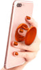 Cell Phone Grip Holder Stand for iPhone & Samsung, Orange
