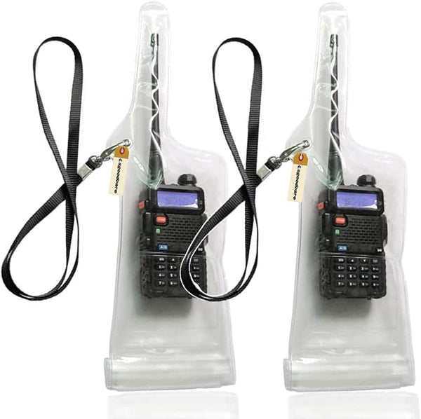 Lsgoodcare Portable Two Way Radio Waterproof Bag Case for Motorola, Kenwood, Midland Walkie Talkie