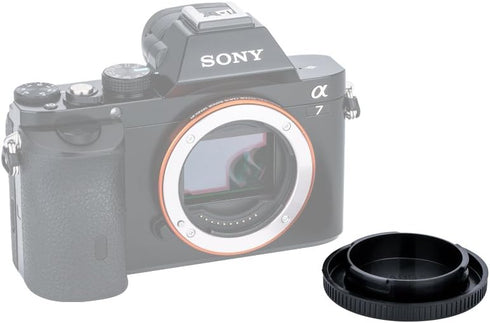 JJC E-Mount Body Cap & Rear Lens Cap Cover Kit for Sony A7 A7II A7III A7IV A7S II III A7R II III A7RIV A7RV A7CR A7C II A7CII A6700 A6600 A6400 A6300 A6100 A6000 ZV-E1 ZV-E10 & More Sony Camera & Lens