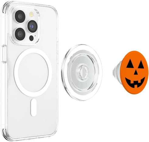 Spooky Jack-O-Lantern Halloween Pumpkin PopSockets PopGrip - Swappable Grip for Phones & Tablets