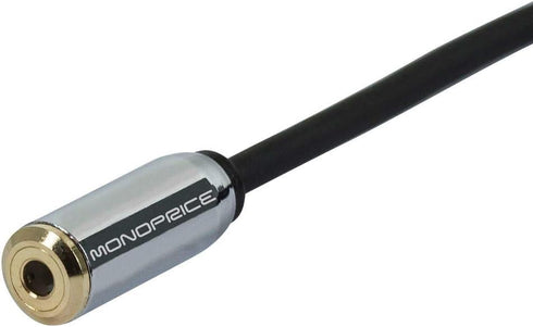 Monoprice 110146 6-Inch 3.5mm Stereo Jack Splitter, Retail Packaging for Mobile