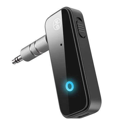 (Newest) Aux Bluetooth 5.0 Adapter for Car, Bluetooth Receiver for Car Home Stereo System and Headphones