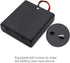 4Pcs AA Battery Holder with Leads Wires, ON/Off Switch, Screw Cap Case, 4 Slots x 1.5V Battery Storage Box (4-Pack)