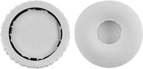 Geekria QuickFit Replacement Ear Pads for Beats Solo Wireless Headphones (White)