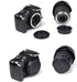 Front Body Cap & Rear Lens Cap Cover Compatible for Canon T8 T8i T7 T7I T6 T6i SL3, 90D 80D 77D 70D 7D 6D Mark II/I, 5D