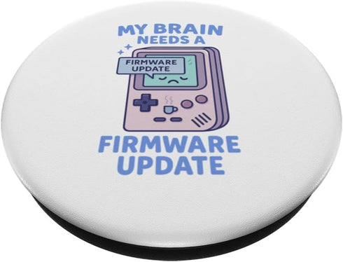 Digital Feels My Brain Needs A Firmware Update Retro Gamer | Cute Pixel PopSockets Adhesive PopGrip
