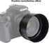 50mm Lens Hood for Canon EF 50mm f/1.8 STM (Not for EF 50mm f/1.4), ES-68 es68 Lens Hood, Compatible with 49mm Filters