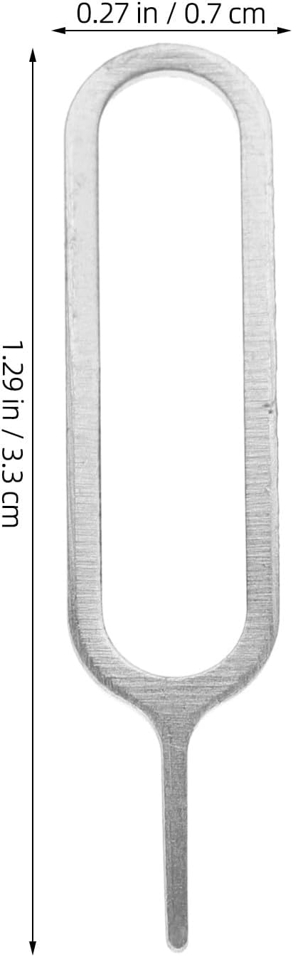 ELEOUTI 500pcs Sim Card Removal Tool and Sim Tray Ejector Needles for Silver Universal for Smartphone and Device Repair