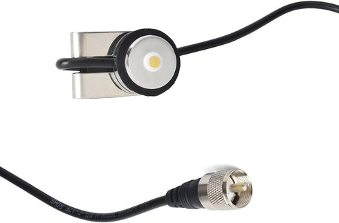 HYS TCJ-N2 Trunk NMO Antenna Mount with 13Ft RG-58 Coax Cable and PL-259 Connector for NMO HF/VHF/UHF Antenna