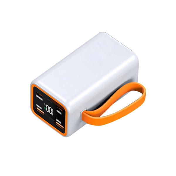 MOUDOAUER Portable 4 Slots 21700 Battery DIY Power Bank Case with LCD Display