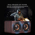Retro Wooden Bluetooth Speaker - Combination Wireless Dual Loudspeakers, 3D Surround Speaker, Dual 5W Speakers, Redwood