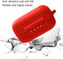 TOZO NC9 Compatible Case, Anti-Lost Shockproof Portable Silicone Protective Cover (Red)