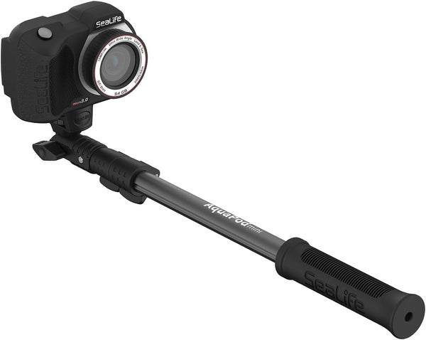 AquaPod Mini Camera Pole, Standard -20 Mount & Action Camera Adapter, Extends 15.5 to 38