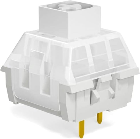 Kailh Box White Clicky Switches, 45gf 3 Pin, Plate Mounted SMD RGB Switch for MX Mechanical Gaming Keyboard