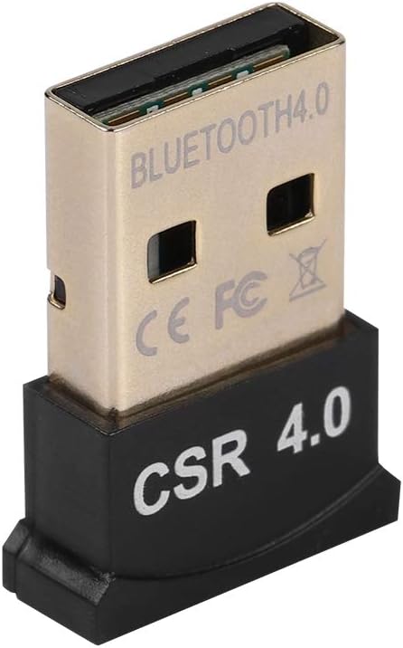 ASHATA CSR4.0 Mini USB Bluetooth Adapter, Wireless Dongles Receiver for Windows Mouse, Keyboard, Headset